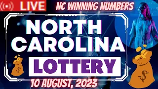 North Carolina Evening Lottery Draw Results - 10 Aug, 2023 - Pick 3 - Pick 4 - Cash 5 - Powerball