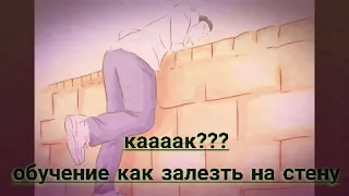 Обучение как залезть на стену. Самый простой способ!