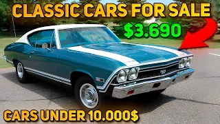 20 Flawless Classic Cars Under $10,000 Available on Craigslist Marketplace! Perfect Classic Cars!