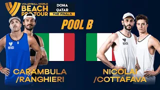 Carambula/Ranghieri vs. Nicolai/Cottafava - Quarter Final Highlights Doha 2023 #BeachProTour