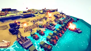 250x USA SOLDIER ATTACK GERMAN BASE - Totally Accurate Battle Simulator TABS