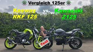 🏍Motorrad-Test 125er: Kann die Keeway RKF 125 die Kawasaki Z125 schlagen?🤔 Hier mein Fazit👌