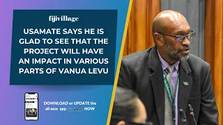 Usamate says he is glad to see that the project will have an impact in various parts of Vanua Levu