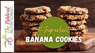 4-Ingredient Healthy Banana Cookies You Can Make TODAY!