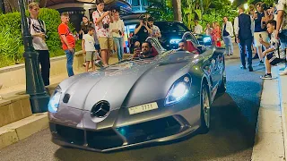 THE EPIC SUMMER SUPERCAR NIGHTLIFE IN MONACO 2023 ll SP2.SLR.CHIRON.765LT #monaco #supercars