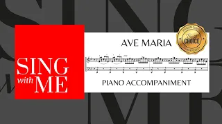 Ave Maria - Accompaniment High Voice - B-flat Major - Schubert