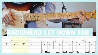 Radiohead Let Down Cover - Guitar tab - Tutorial - Lesson