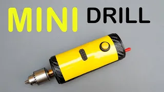 Kecil Kecil Tapi Tangguh Mini drill dari Dinamo/Motor DC 24 volt 2A | How to make mini drill