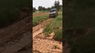 toyota lj73 in mud