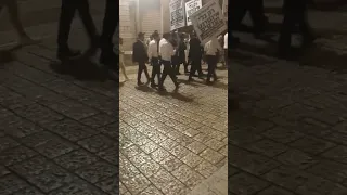 Ultraorthodox Jews demonstration in Jerusalem Old City #Jerusalem #jewish #israel