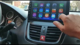 installation android multimedia peugeot 206 2009 2012