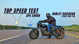 Harley Davidson Street Rod 750 Ne Hawa se bate ki | Top Speet test/ Gps Error?