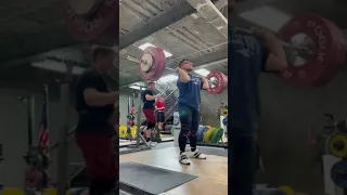 285 hang clean&jerk Olympic weight lifting