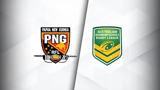 PNG Junior Kumuls v Australian Schoolboys | Full Match Replay | Schools Rugby League | 2023