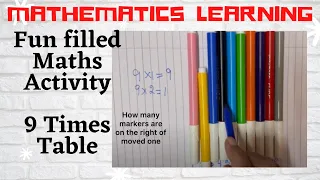 Maths Activity- Visualisation 9 times table | Elementary Mathematics