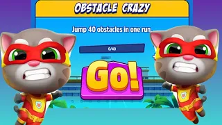 Obstacles Crazy |Super Tom Jumps over 40 Obstacles in a Row|Outfit7yt