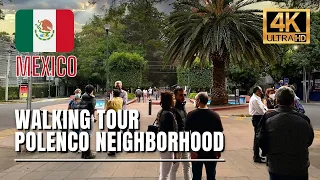 Mexico City Walking Tour 🇲🇽 Rich Polanco Colonia [4K Ultra HDR/60fps]