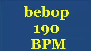 Drum Loops for Practice Bebop 190bpm