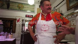 Dario Cecchini famous butcher in Panzano where you can eat and buy Bistecca Fiorentina