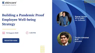 LIVE Webinar - Building a Pandemic Proof Employee Well-being Strategy