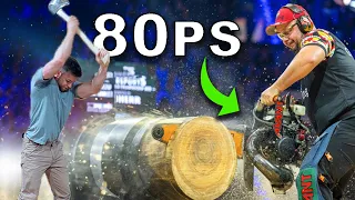 80 PS IN EINER MOTORSÄGE?!? - Habe ich das Zeug für STIHL Timbersports? mit Profi Danny Martin