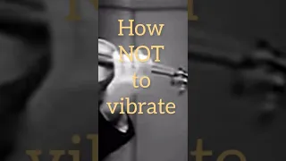 How NOT to vibrate on violin