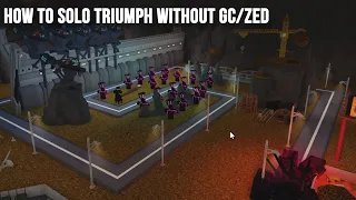 How To Solo Triumph Without GC/ZED | Roblox Tower Battles