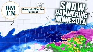 Latest Tuesday, Wednesday forecast as snow hammers Minnesota