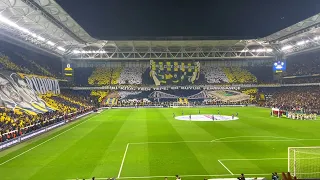 Fenerbahçe - Galatasaray Maç Önü Koreografi ve Yaşa Fenerbahçe / Müthiş Ambiyans / 8 Ocak 2023