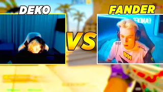 ОНИ ВСТРЕТИЛИСЬ В ИГРЕ!! DEKO ПРОТИВ FANDER'A НА ФЕЙСИТЕ! ДЕКО VS FANDER (CS:GO)