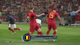 PES 2019 - Belgium (YojimboKel) 1-0 France Highlights