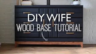 How I make my custom wood bases // furniture flipping // furniture makeover