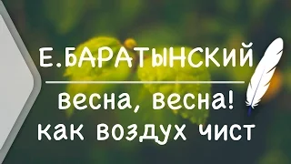 Е.А.Баратынский - Весна, весна! как воздух чист (Стих и Я)