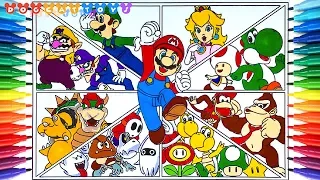 How to Draw Super Mario Bros Charactors #249 | Drawing Coloring Pages Videos for Kids