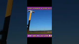 World Biggest Giant Hammer V/S World Biggest Giant NAIL🤯😱 || WHO IS WIN #facts #viral #experiment