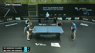 Moregard/Kallberg vs Chew/Ahmadian | WTT Contender Novo Mesto 2021 | MD | R16