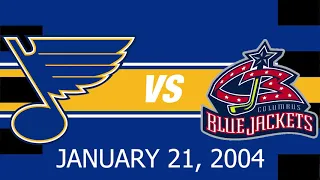 Highlights: Blues at Blue Jackets: January 21, 2004