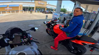 His First Time EVER Riding A Motorcycle And Its A GSX-R 750! *SHOCKS ME*