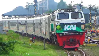 KOMPILASI HUNTING KERETA API  DARI ARAH BANDUNG DI PERCABANGAN CIKAMPEK !