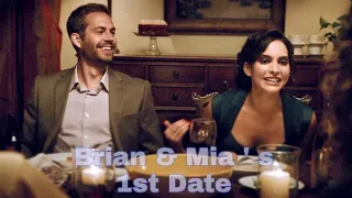 Brian & Mia 's First Date | Fast& furious | Paul Walker Birthday Sep12