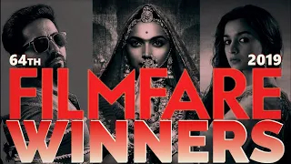 64th Filmfare Awards 2019 | All Winners | Andhadhun | Raazi | Padmaavat | Badhaai Ho
