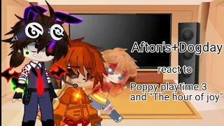 Afton's+Dogday react to Poppy playtime 3 and "The hour of joy"//gacha nox//Part 3//Lazy video