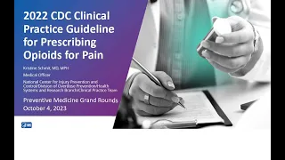 PMGR: 2022 CDC Clinical Practice Guideline for Prescribing Opioids for Pain