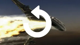 TWA Flight 800 - Crash Animation In Reversed