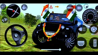 Dollar (Song) Modified Mahindra Black Thar👿 || Indian Cars Simulator 3D || Indian Car Simulator 3D