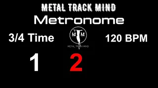 Metronome 3/4 Time 120 BPM visual numbers