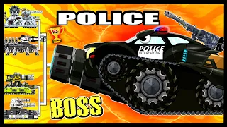 The BOSS Super Police Tank | Мультики про танки | Arena Tank Cartoon | Police Truck Cartoon