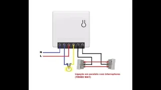 Sonoff mini instalação na pratica em uma ligação paralela ou three way