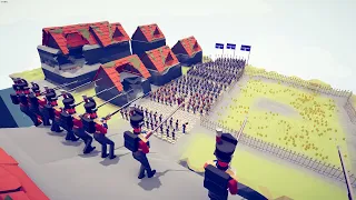 200x French Army Attack enemy Castle - Totally Accurate Battle Simulator TABS