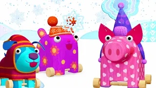 Woodventures 🌈 Winter Fun ⛄❄  Episodes collection 💙 Moolt Kids Toons Happy Bear